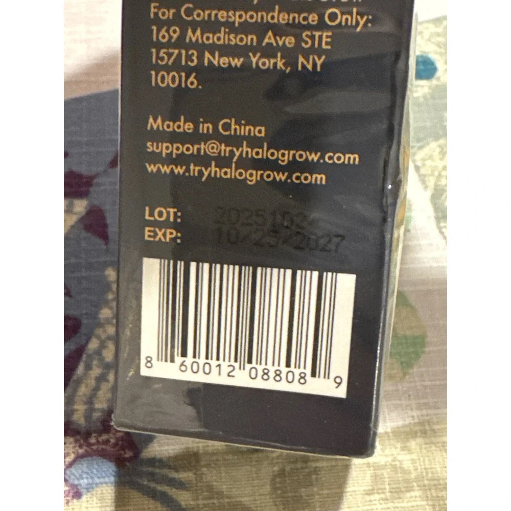 HaloGrow Hair Growth Spray Biotin Caffeine Infused 50ml 1.7oz New Sealed